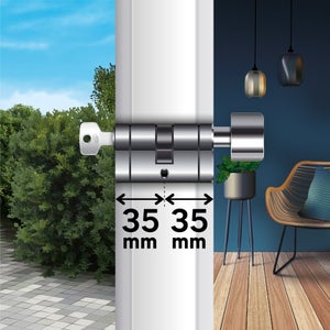 Cylindre standers lock+ 35+35 avec bouton