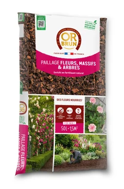 Paillage fleurs et massifs OR BRUN 50 l