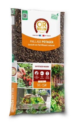 Paillage potager OR BRUN 50 l