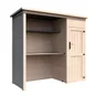 Abri de jardin bois DECOR ET JARDIN 10370-000 Ep.19 mm, 1.81 m²