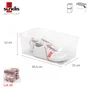 Lot de 6 boîtes plastique 6 l transparent SUNDIS, l.35.5 x P.20.5 x H.12 cm, 6 l