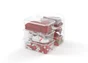 Lot de 6 boîtes plastique 6 l transparent SUNDIS, l.35.5 x P.20.5 x H.12 cm, 6 l