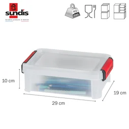 Boite de rangement clip'n store 2.5l transparent