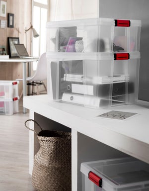 Boite de rangement clip'n store 2.5l transparent