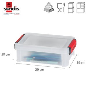 Boite de rangement clip'n store 2.5l transparent