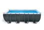 Piscine hors-sol, acier INTEX,rectangulaire L.5.49xl.2.74mxH.132cm +Robot OFFERT