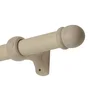 Kit de tringle à rideau Alma Diam.28 mm naturel 180 cm