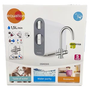 Osmoseur filtration 1,5l/min avec robinets 3 voies delinia equation