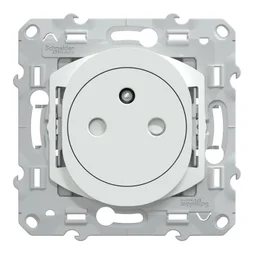 Prise terre affleurante à assembler à griffes Ovalis, SCHNEIDER ELECTRIC, blanc