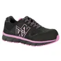 Chaussures de sécurité basses S3 Shelly, NINE WORTHS noir / fushia T41