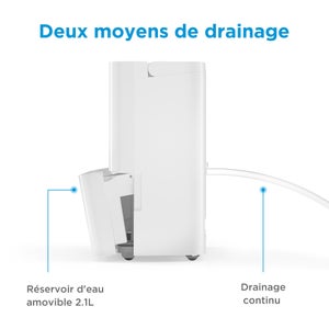 Déshumidificateur d'air MIDEA Inférieur à 20 m², De 10 à 16L /24H