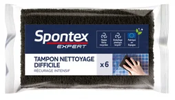 Lot de 6 tampons à récurer nettoyage difficile SPONTEX EXPERT