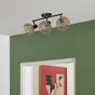 Barre 3 spots Mikona E14, corde naturel, INSPIRE