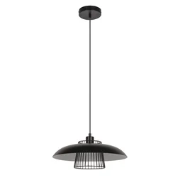 Suspension INSPIRE Sitio E27 diam. 38 cm métal noir