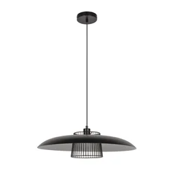 Suspension INSPIRE Sitio E27 diam. 58 cm métal noir