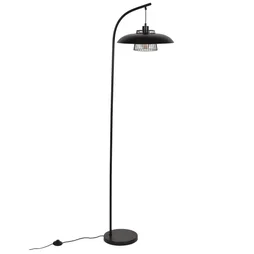 Lampadaire sitio e27 h166 metal noir inspire