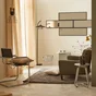 Lampadaire sitio e27 h166 metal noir inspire