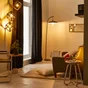 Lampadaire sitio e27 h166 metal noir inspire