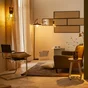 Lampadaire sitio e27 h166 metal noir inspire