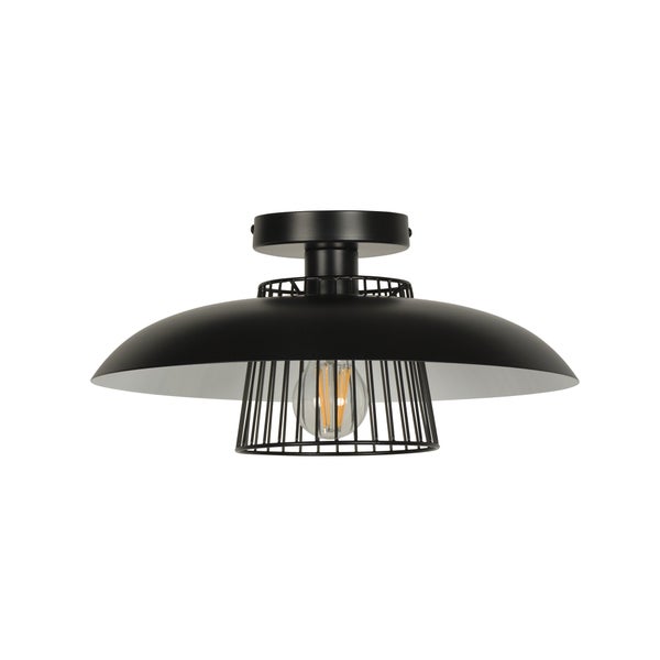 Plafonnier INSPIRE Sitio E27 diam.38 cm métal noir