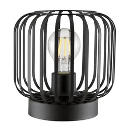 Lampe Pecan métal, noir H.18 cm INSPIRE, E27