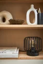 Lampe Pecan métal, noir H.18 cm INSPIRE, E27