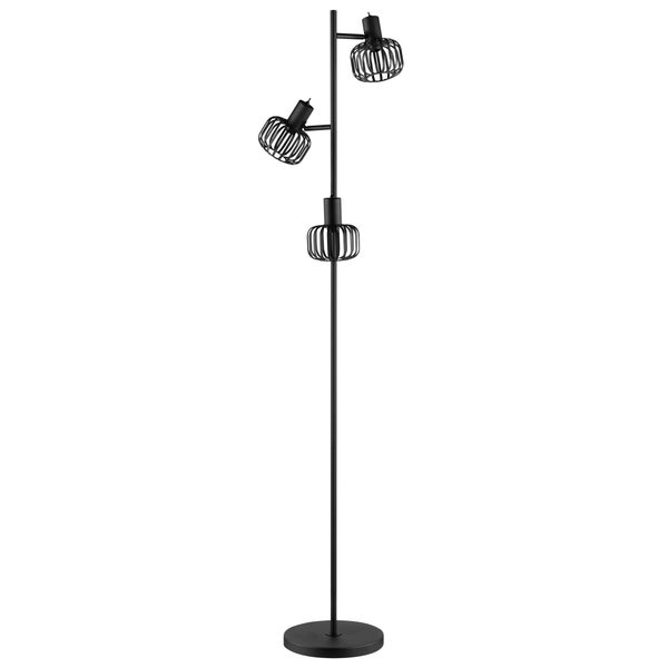 Lampadaire Pecan H.160 cm métal, noir INSPIRE, E14