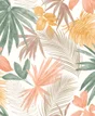 Papier peint intissé Wild palms pastel