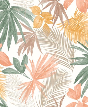Papier peint intissé Wild palms pastel
