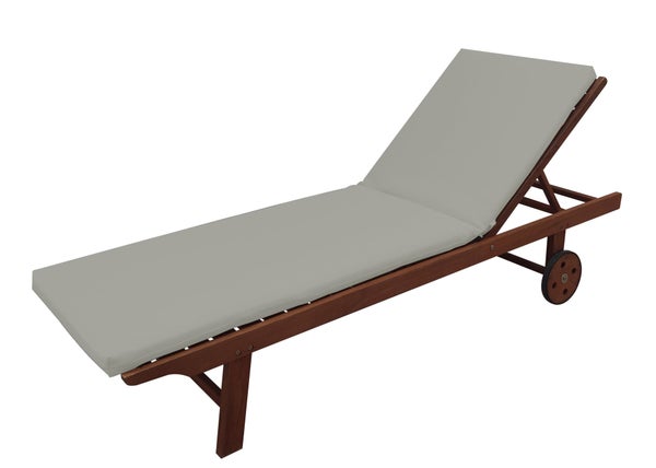 Coussin pour bain de soleil gris granit SOFT