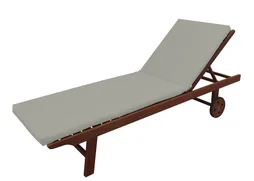 Coussin pour bain de soleil gris granit SOFT