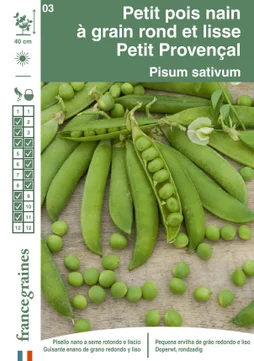 Pois petit provencal (nain rond)