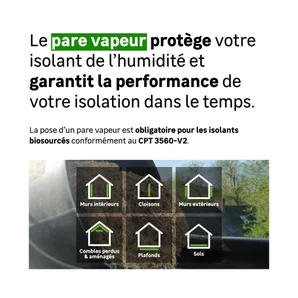 3 panneaux de ouate de cellulose PAVACELL 135x60cm Ep=200mm, R=5.10