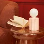 Lampe tyamo e27 h13 ceramique glossy rose bistro5 inspire