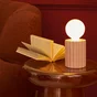Lampe tyamo e27 h13 ceramique glossy rose bistro5 inspire