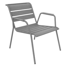 Fauteuil lounge Monceau gris lapilli FERMOB