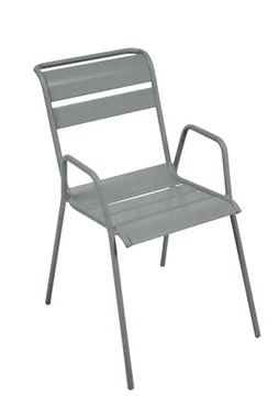 Chaise en acier Monceau grise