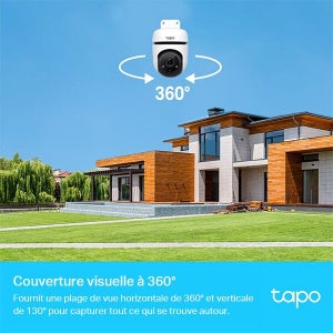 Caméra de surveillance extérieure motorisé TAPO TC40, blanc