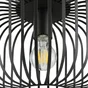 Plafonnier pecan e27 d28 metal noir inspire