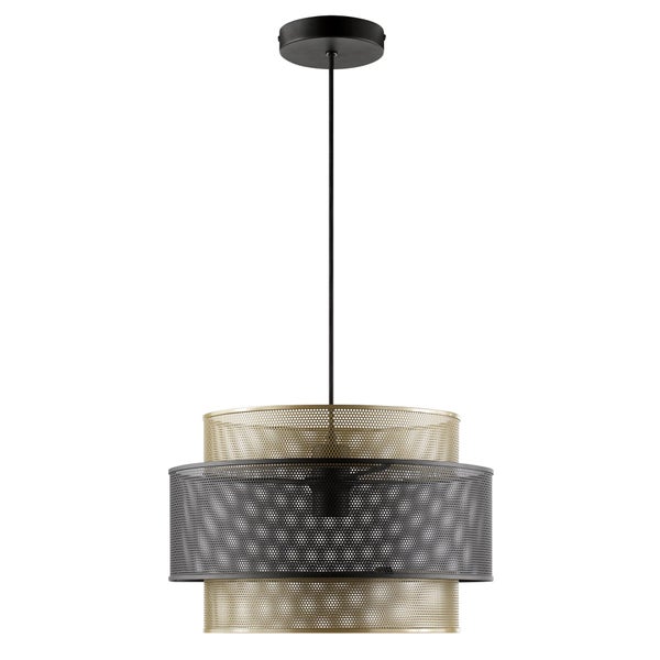 Suspension Cilaos Diam. 38cm laiton, noir INSPIRE, E27