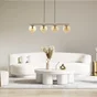 Suspension INSPIRE Callas 4 x E14 l.76 laiton/verre ambre