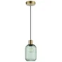 Suspension INSPIRE Dipsy E27 diam.14 cm laiton/verre vert