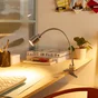 Lampe de bureau pince Tekla H.42 cm métal, chrome INSPIRE, GU10