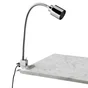 Lampe de bureau pince Tekla H.42 cm métal, chrome INSPIRE, GU10