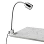 Lampe de bureau pince Tekla H.42 cm métal, chrome INSPIRE, GU10