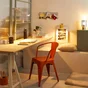 Lampe de bureau pince Tekla H.42 cm métal, blanc INSPIRE, GU10