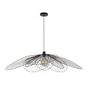 Suspension INSPIRE Bamako E27 diam. 110 cm métal noir