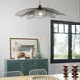 Suspension INSPIRE Bamako E27 diam. 80 cm métal noir