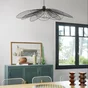 Suspension INSPIRE Bamako E27 diam. 80 cm métal noir
