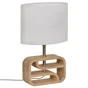 Lampe nasimo e14 h32 bois/polyester blanc inspire